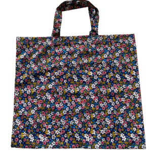 Colourful floral tote bag